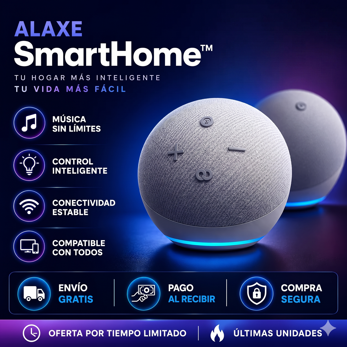 Parlante Bluetooth Alaxe SmartHome™