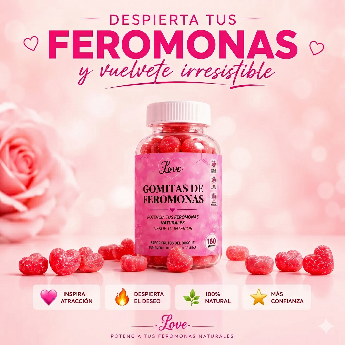 Love Gomitas de Feromonas 60 gomitas