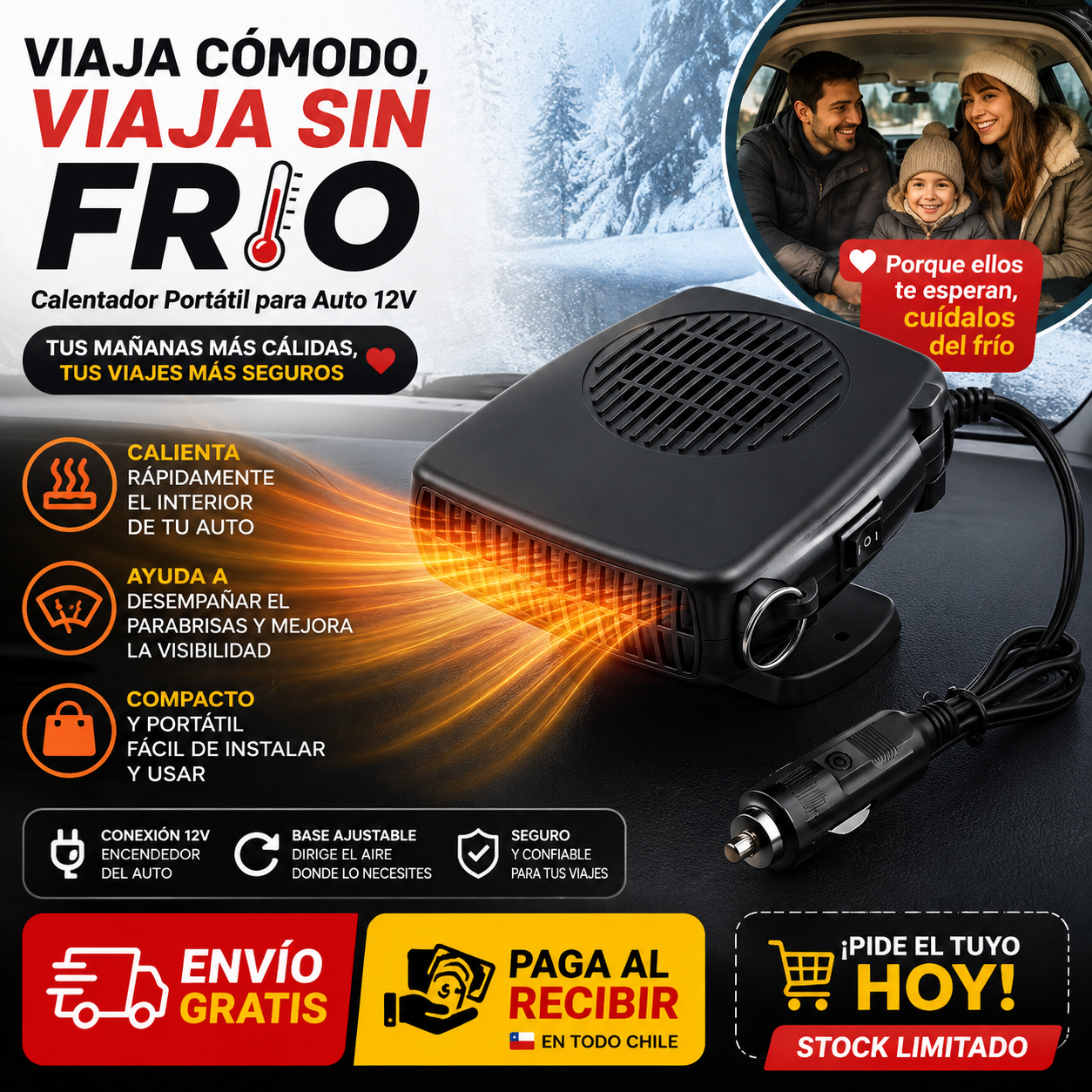 calefactor portatil para auto