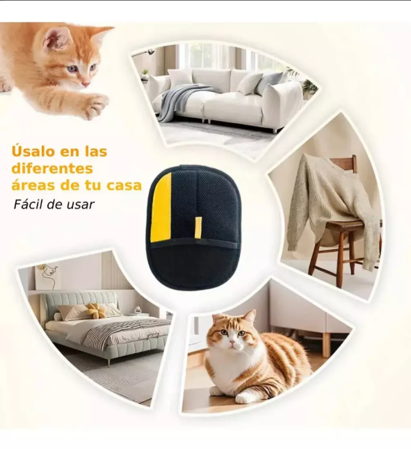 Guante Removedor de Pelo 2 en 1 - Negro