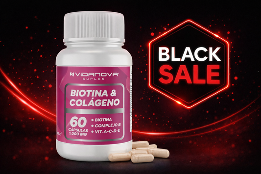 BIOTINA + COLÁGENO 1000MG 60CAPS