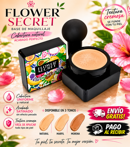 BASE MAQUILLAJE HIDRATANTE, ¡Cobertura natural, Acabado Perfecto!