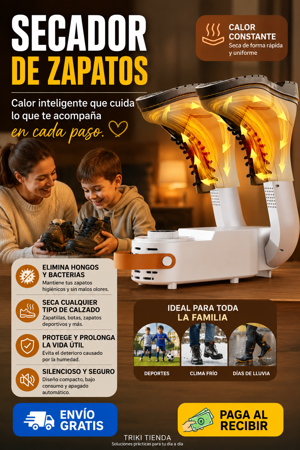 Secador de zapatos Secador Inteligente